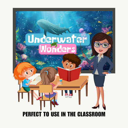 KIDS | "Underwater Wonders" | Editable Story-book with Audio | Canva Free