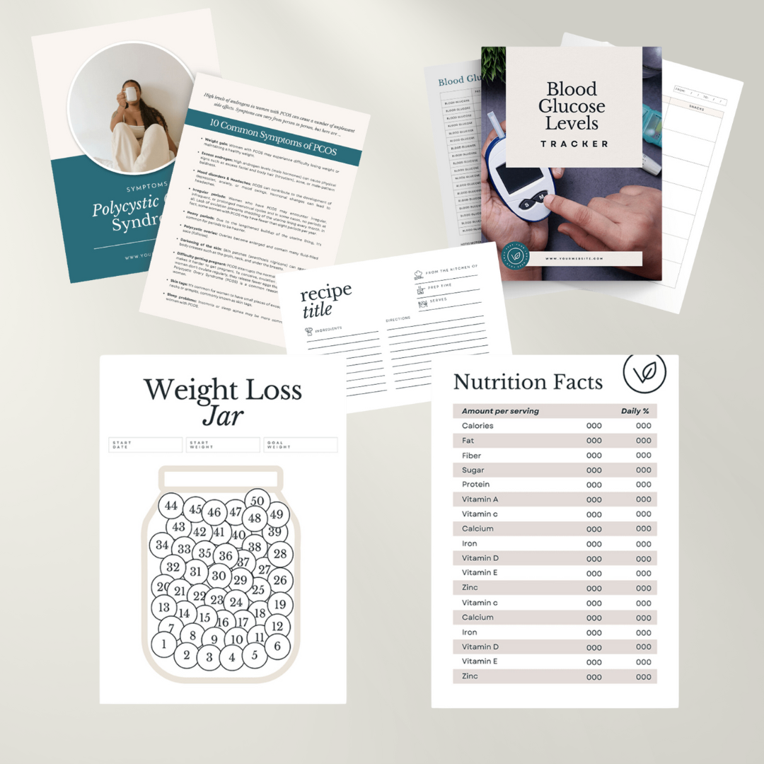 5 in 1 Bundle | Health, Wellness, Fitness | Printables