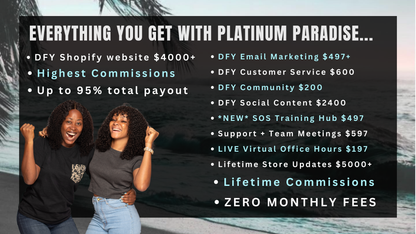 PLATINUM PARADISE | PAY IN FULL | $300 GC + SAVE $50*