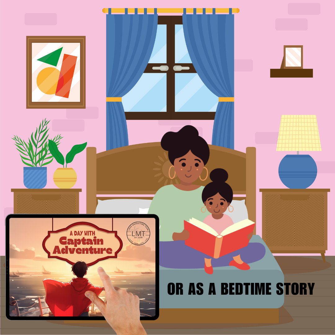 KIDS | "A Day with Captain Adventure" | Editable Story-book with Audio | Canva Free