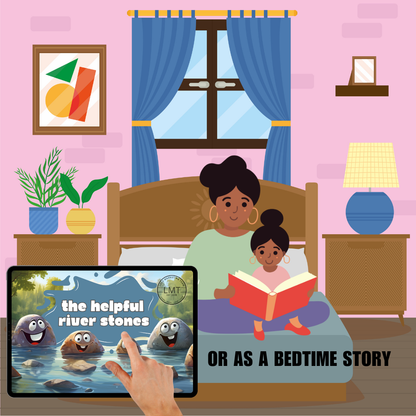 KIDS | "The Helpful River Stones" | Editable Story-book with Audio | Canva Free