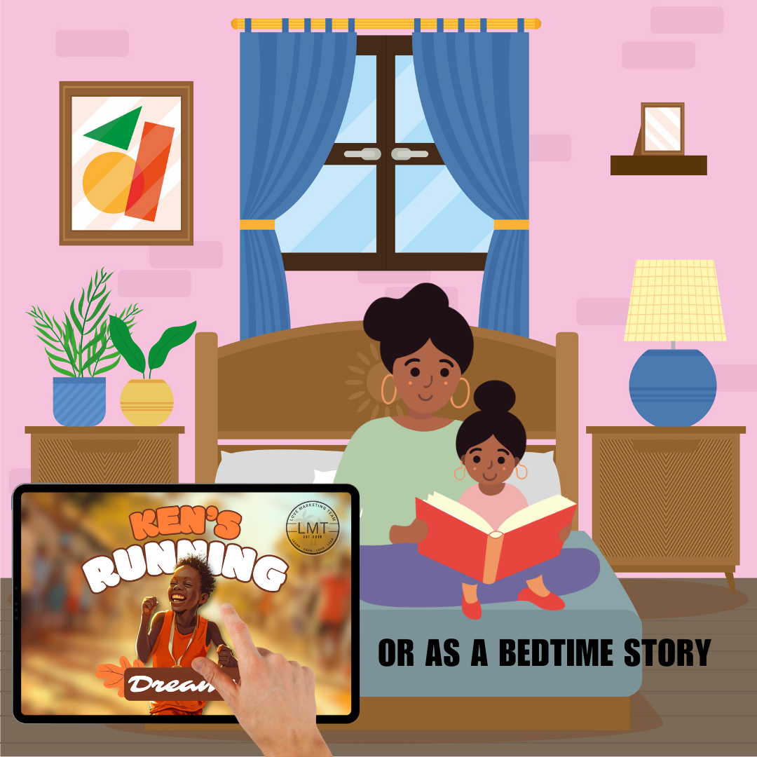 KIDS | "Ken's Running Dream" | Editable Story-book with Audio | Canva Free