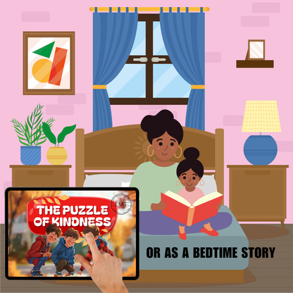 KIDS | "The Puzzle of Kindness" | Editable Story-book with Audio | Canva Free