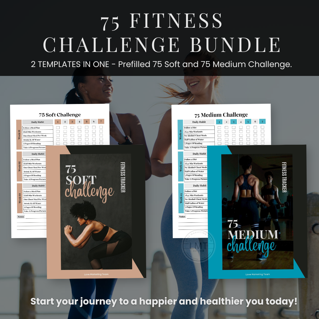 Fitness | 75 Soft | 75 Medium | Challenge Bundle