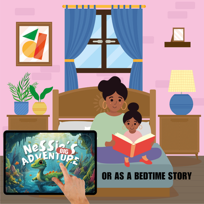 KIDS | "Nessie's Big Adventure" | Editable Story-book with Audio | Canva Free