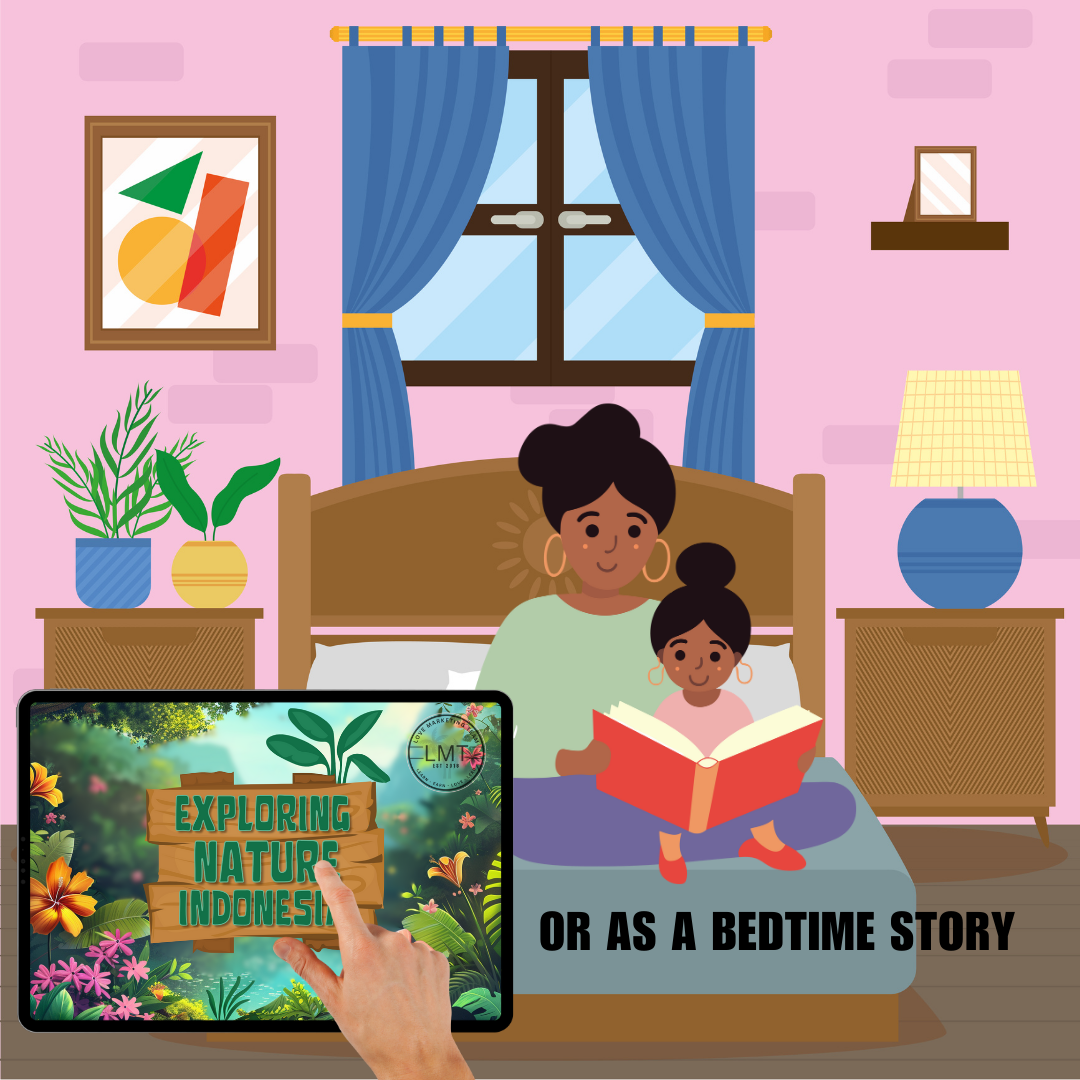 KIDS | "Exploring Nature in Indonesia" | Editable Story-book with Audio | Canva Free