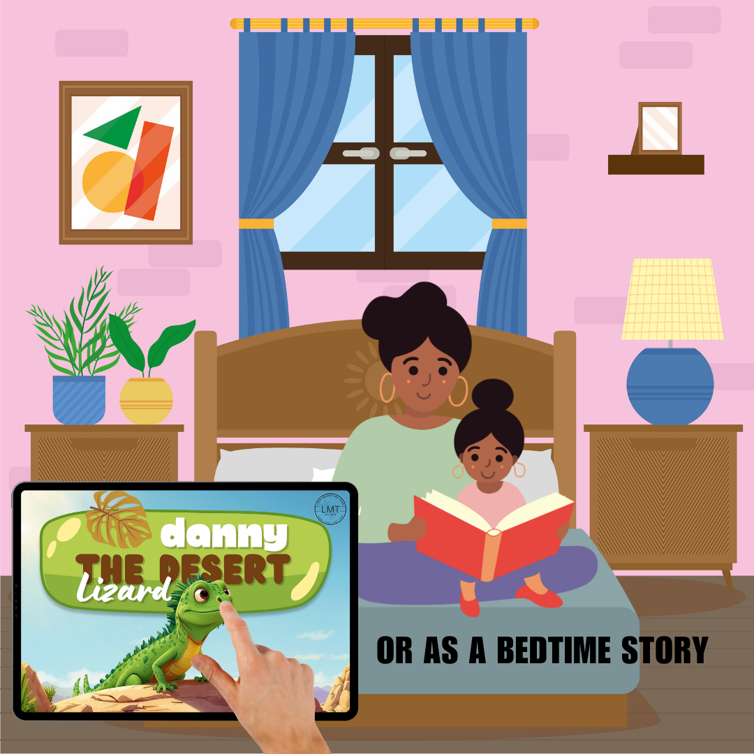 KIDS | "Danny the Desert Lizard" | Editable Story-book with Audio | Canva Free