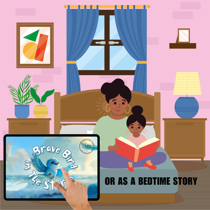 KIDS | "Brave Bird in the Storm" | Editable Story-book with Audio | Canva Free