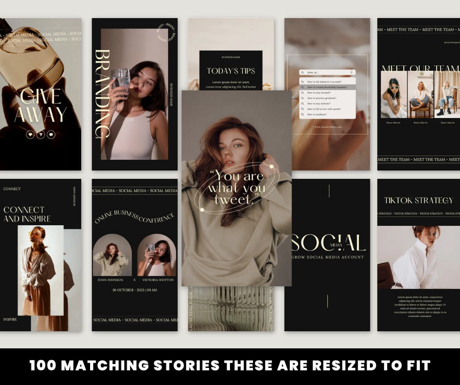 Naomi Bundle - 120 POSTS & STORIES + EBOOK + MOCKUPS