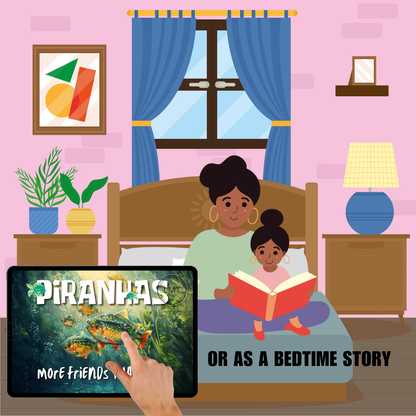 KIDS | "Piranhas - More Friends Than Foes" | Editable Story-book with Audio | Canva Free