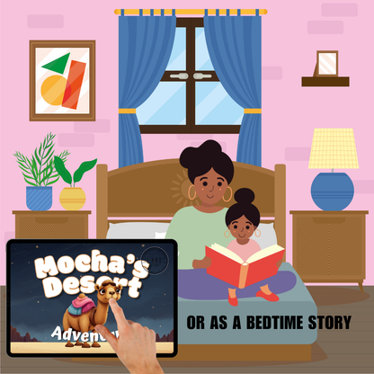 KIDS | "Mocha's Desert Adventure" | Editable Story-book with Audio | Canva Free