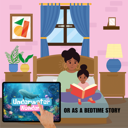 KIDS | "Underwater Wonders" | Editable Story-book with Audio | Canva Free