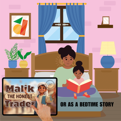 KIDS | "Malik the Honest Trader" | Editable Story-book with Audio | Canva Free