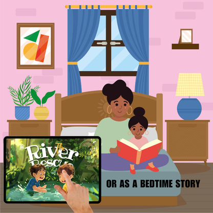 KIDS | "The River Rescue" | Editable Story-book with Audio | Canva Free