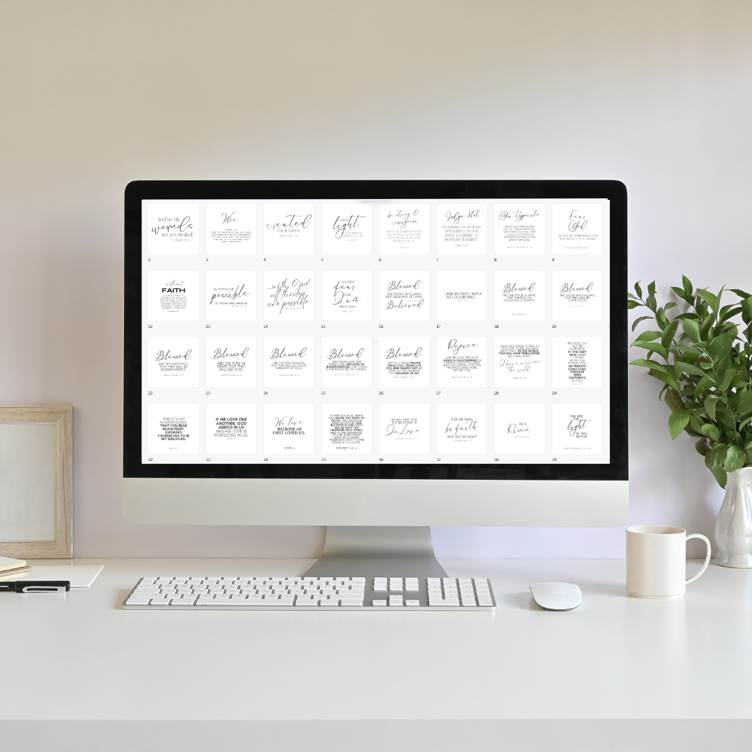 FAITH | 111 Scripture Social Media Posts | Editable in Canva