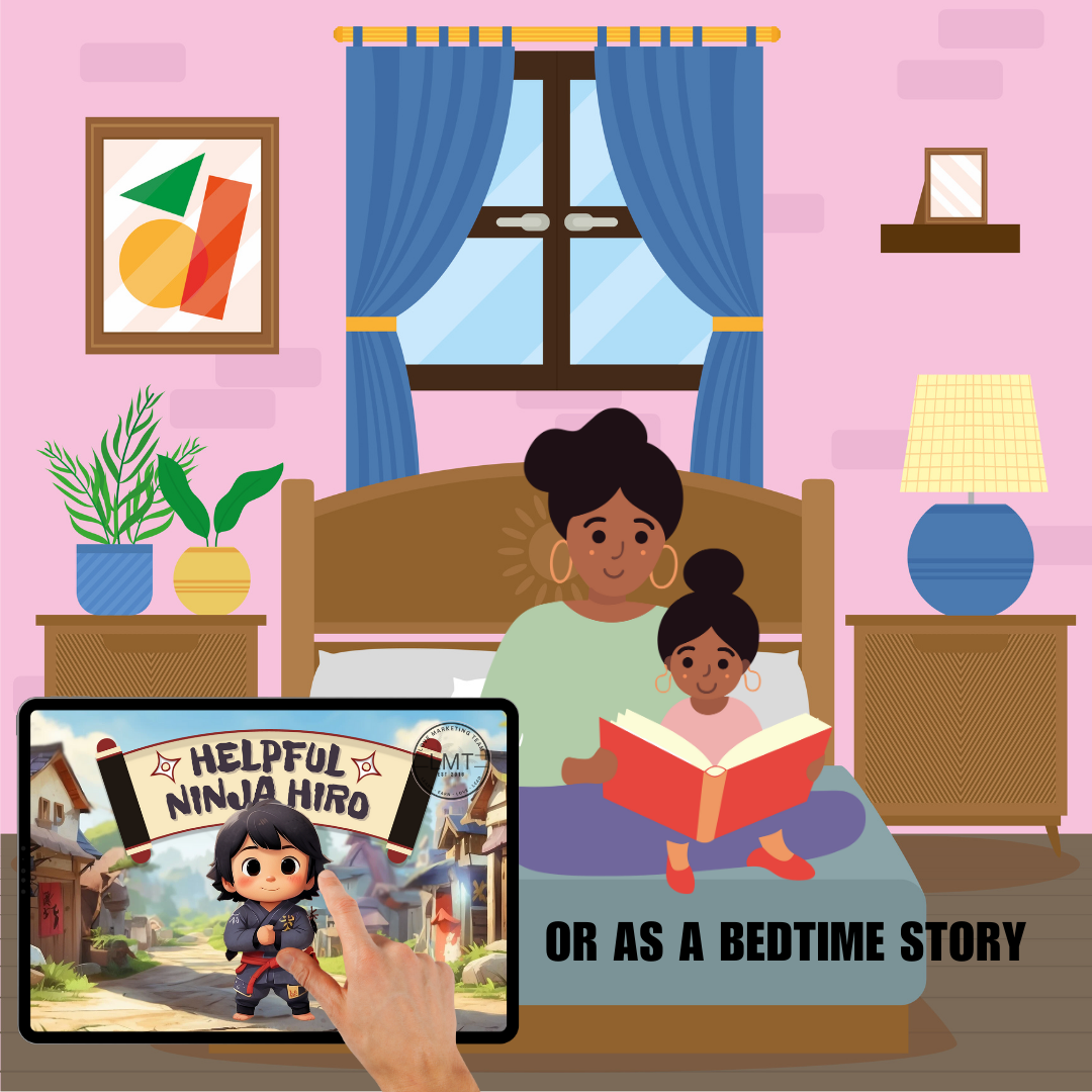 KIDS | "Helpful Ninja Hiro " | Editable Story-book with Audio | Canva Free