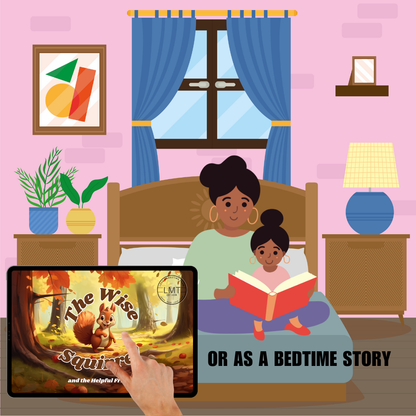 KIDS | "The Wise Squirrel and the Helpful Friends" | Editable Story-book with Audio | Canva Free