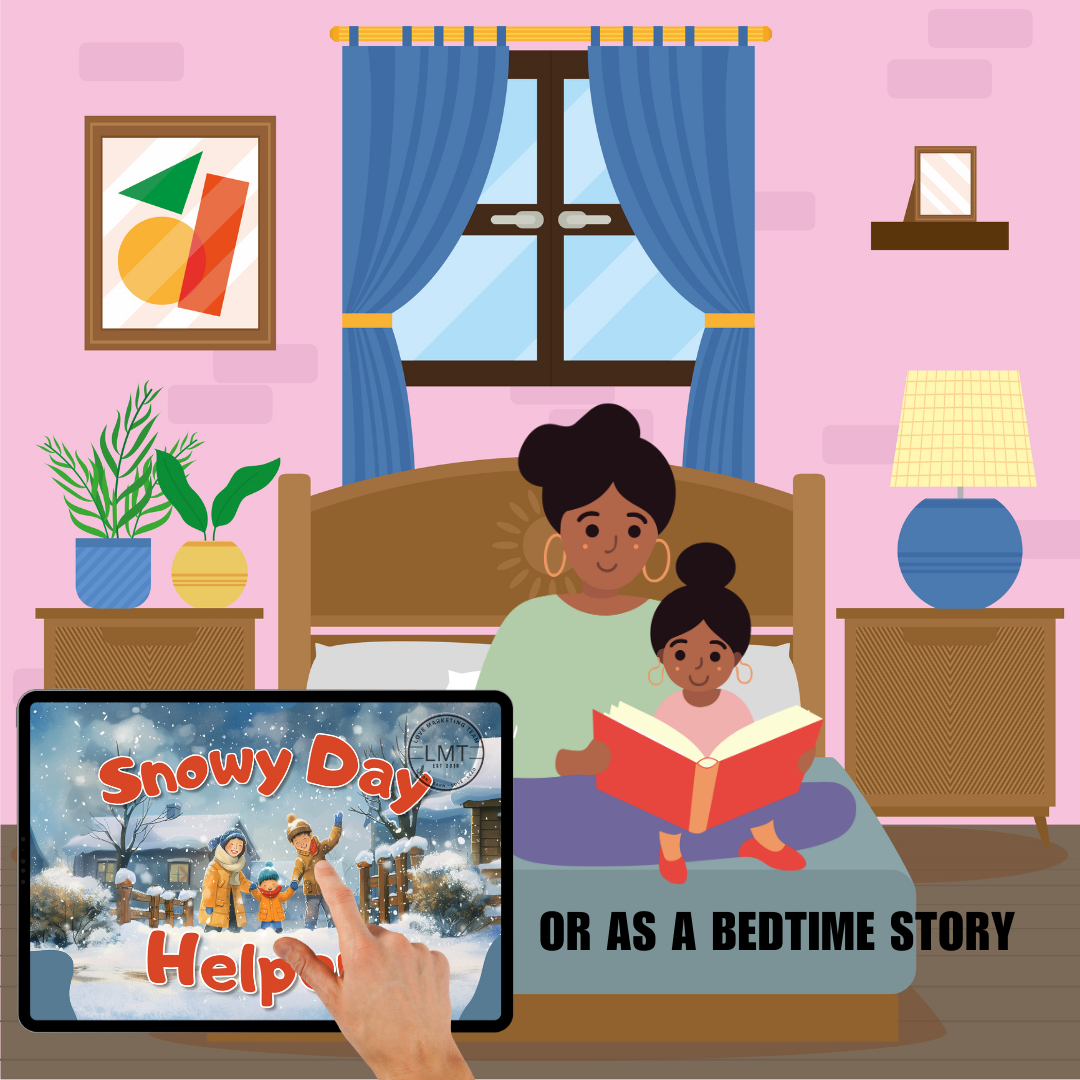 KIDS | " Snowy Day Helpers " | Editable Story-book with Audio | Canva Free