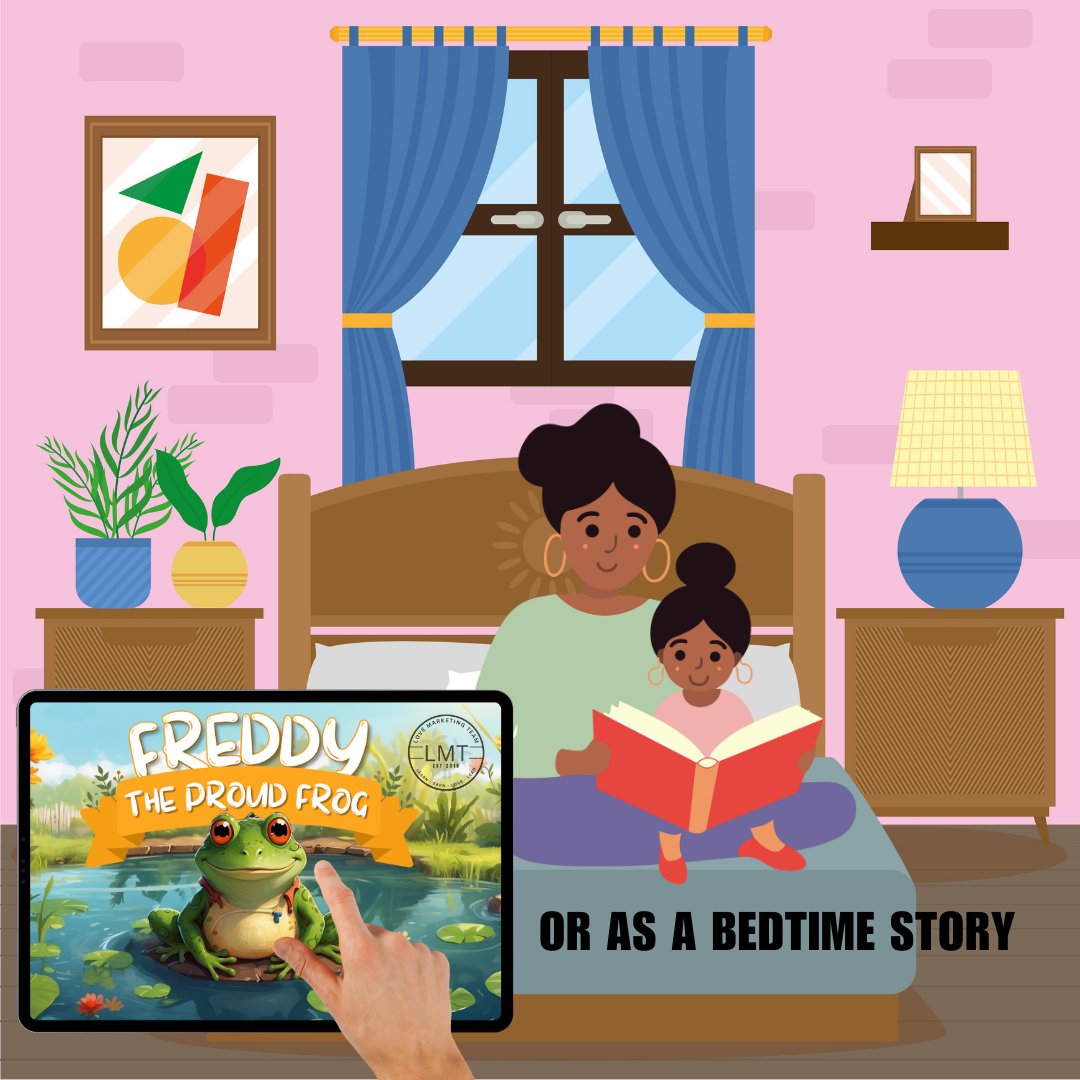 KIDS | "Freddy the Proud Frog" | Editable Story-book with Audio | Canva Free