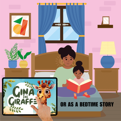 KIDS | "Gina the Giraffe" | Editable Story-book with Audio | Canva Free