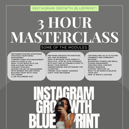 Instagram Growth Blueprint | Mini Masterclass