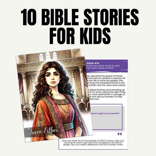 FAITH | KIDS | 10 Short Bible Stories for Kids | 20 pages