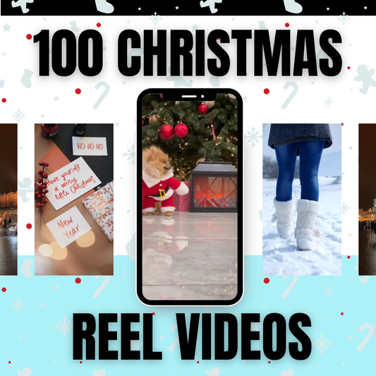 SOCIAL MEDIA | CHRISTMAS | 100 Christmas Reel Videos | Editable in Canva