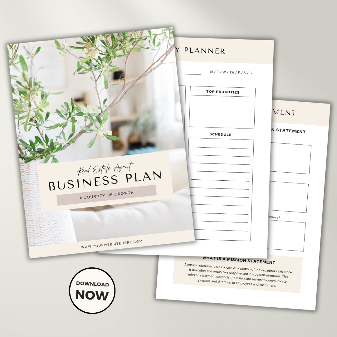 realtor business plan template