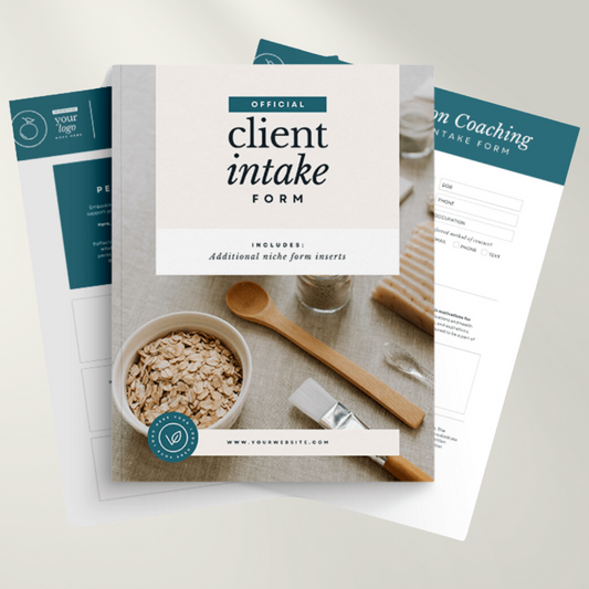 Client Forms | Nutrition & Fitness Welcome Pack | Health, Wellness, Fitness |