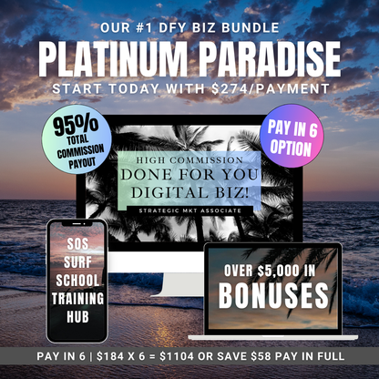 PLATINUM PARADISE | PAY IN 6 OPTION