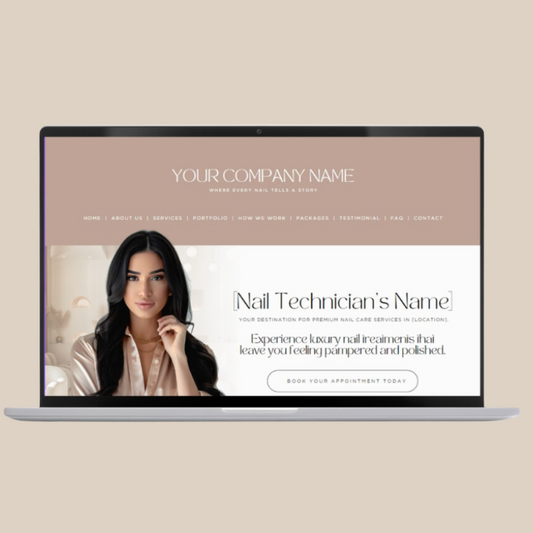 Website Template For Nails | Business | Nail technicians