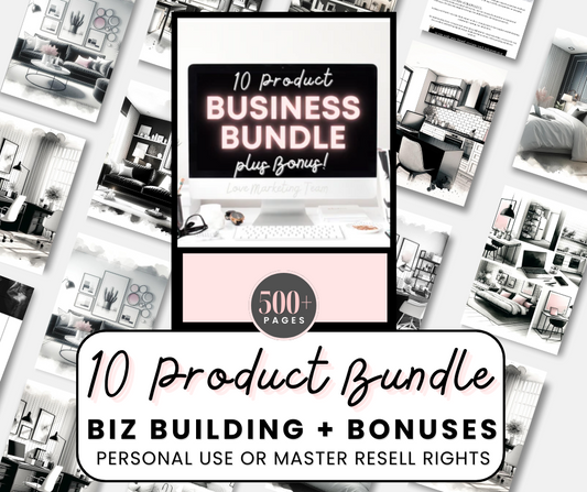 10 Product Bundle + 51 Journals ($357 Bonus) | MRR & PLR