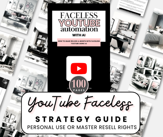 YouTube Faceless Success Guide (100 pages)