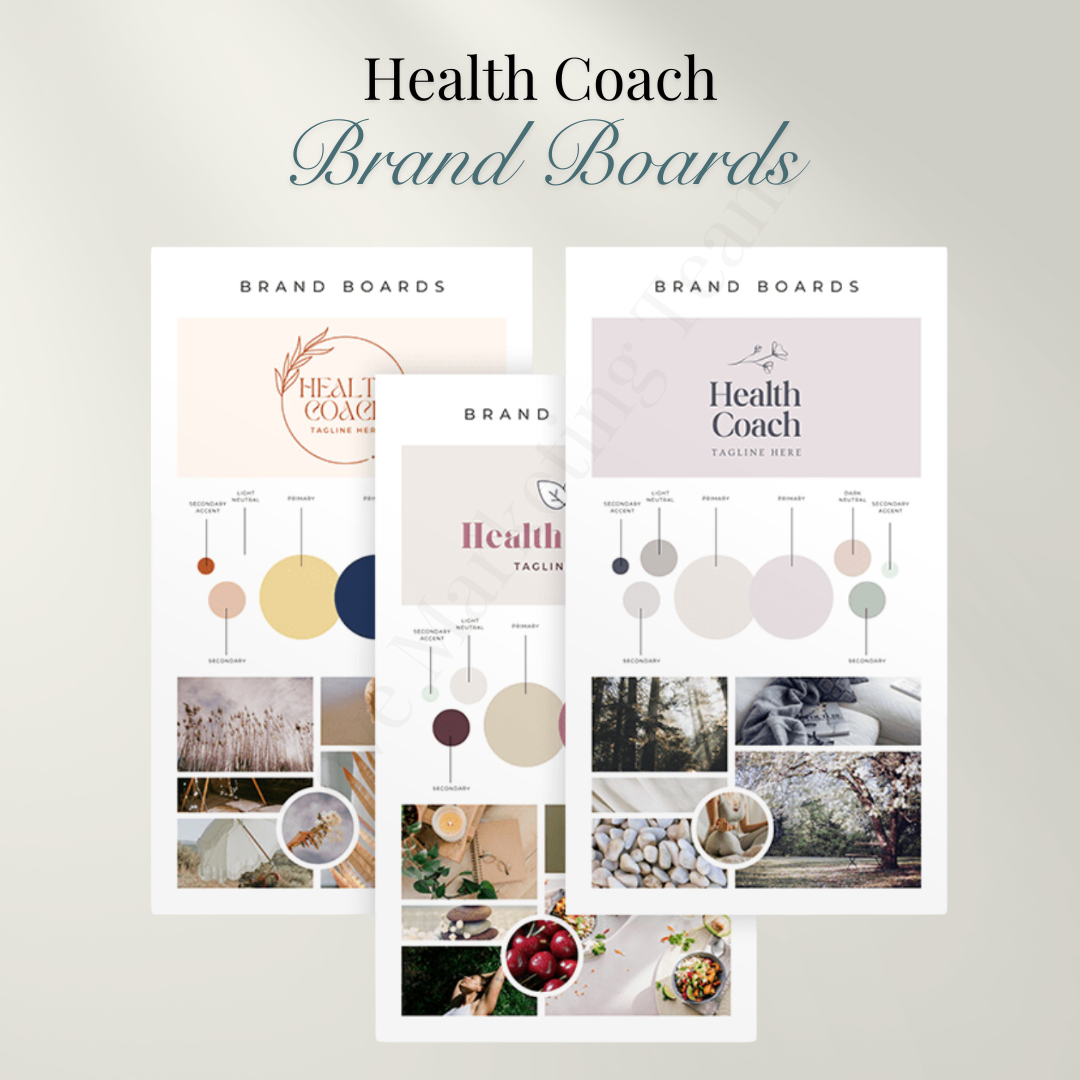 Health Coach | PT Brand Boards | Health, Wellness, Fitness