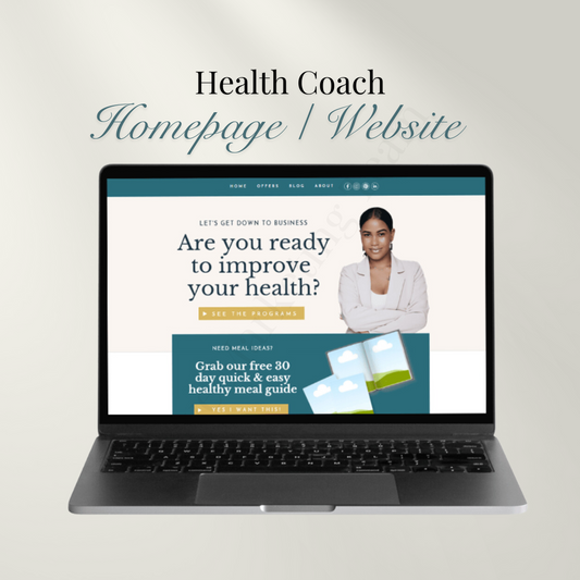 Health Coach Canva Website | Health, Wellness, Fitness
