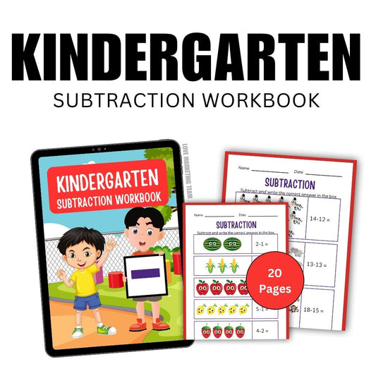 KIDS | KINDERGARTEN SUBTRACTION WORKBOOK