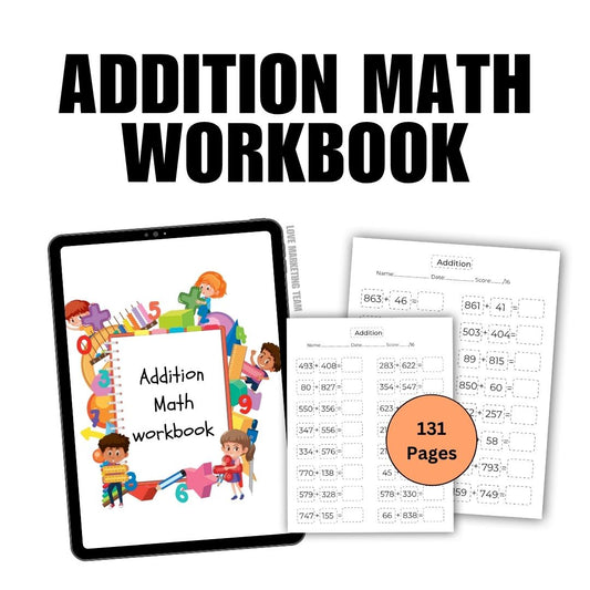 KIDS| ADDITION MATH WORKBOOK