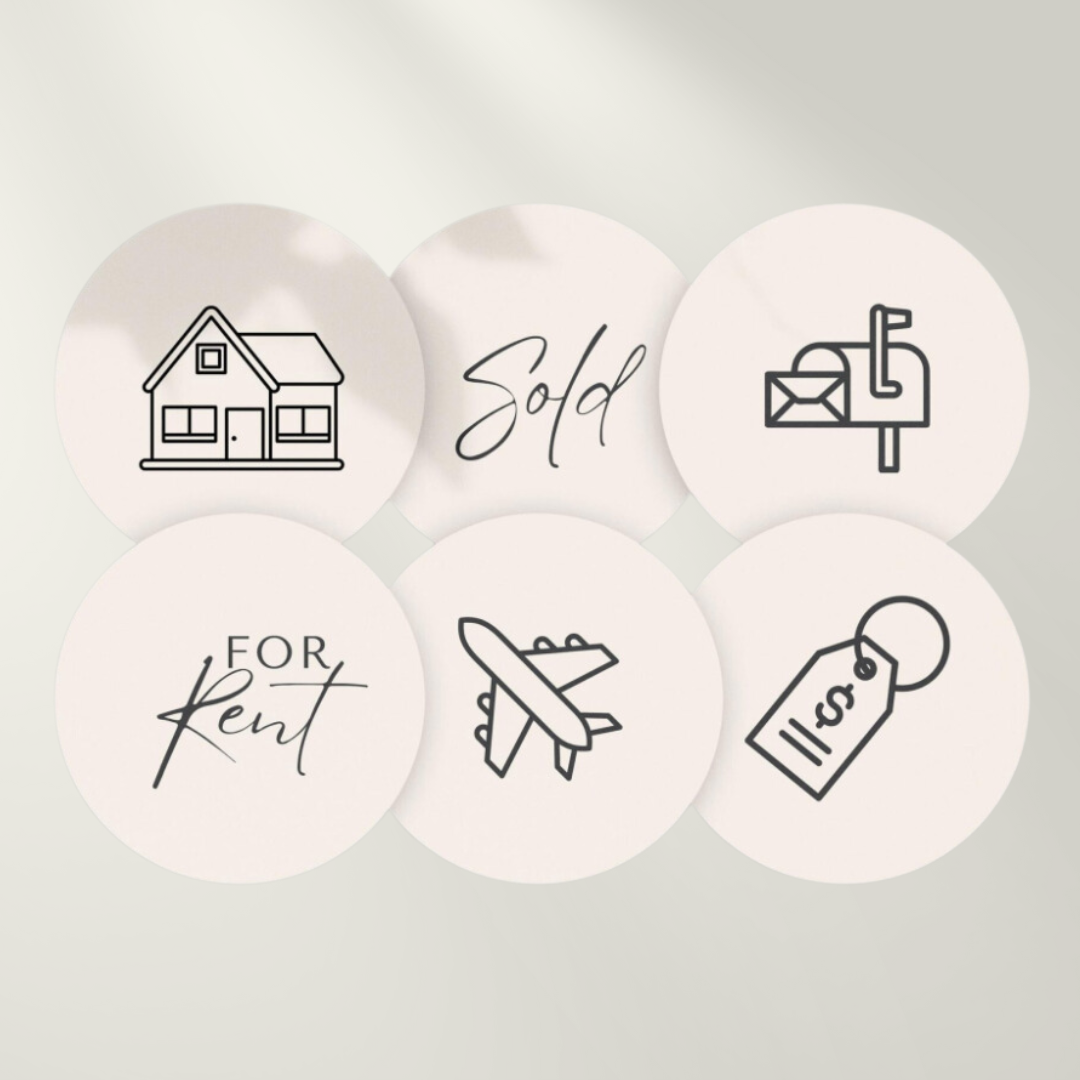 Realtor | Real Estate | Instagram | Highlight covers | Neutral