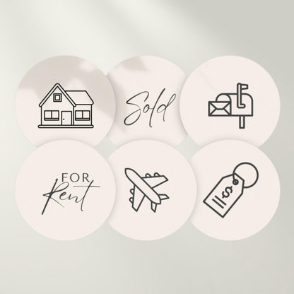 Realtor | Real Estate | Instagram | Highlight covers | Neutral