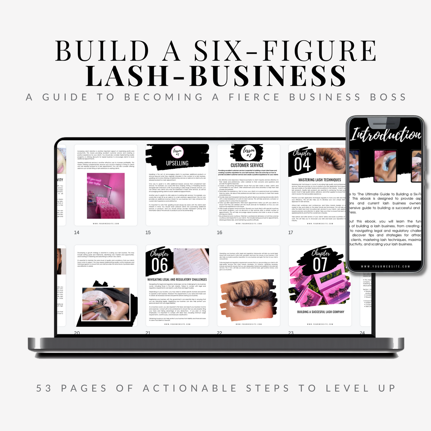 How to build a Six Figure Lash Business | E-book | PLR