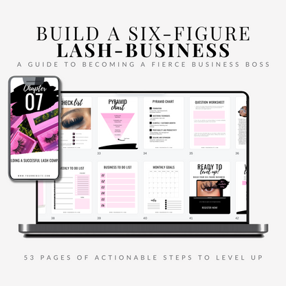 How to build a Six Figure Lash Business | E-book | PLR