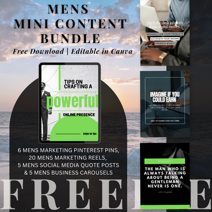 Men's Mini Content Bundle | LIMITED TIME FREE GIFT