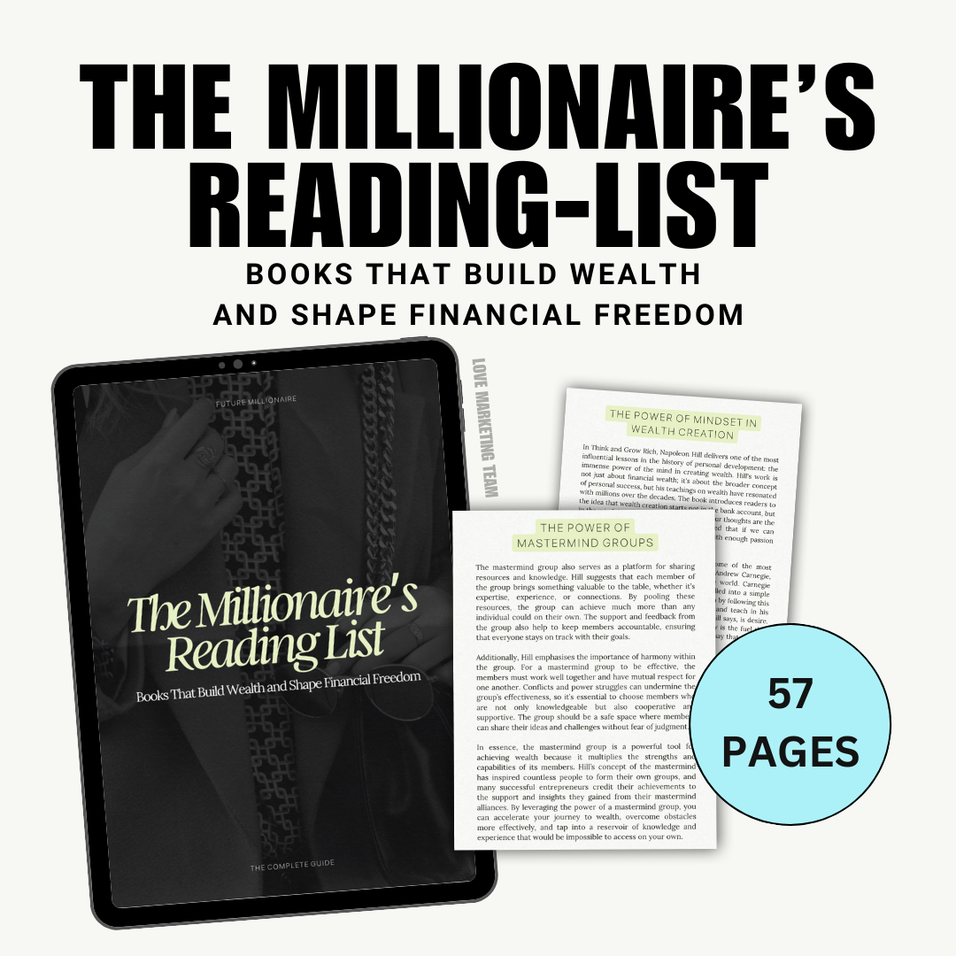 The Millionaire's Reading List | MRR | Master Resell Rights