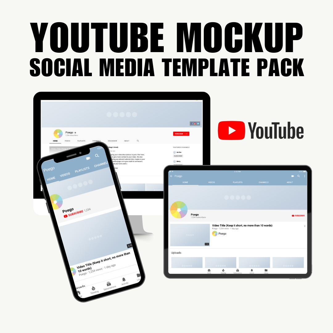 SOCIAL MEDIA | YOUTUBE | MOCKUPS