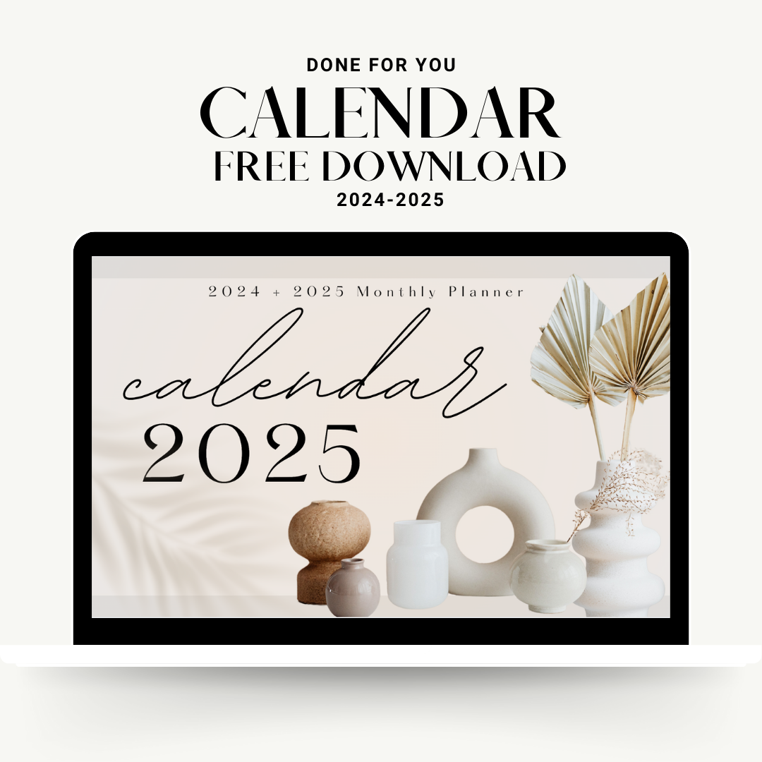 FREE 2024 Calendar - Monthly Planner - PDF/Editable in Canva