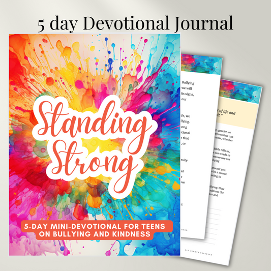 Bullying | 5 day devotional Journal | for teens and adults  | Faith  | Kids