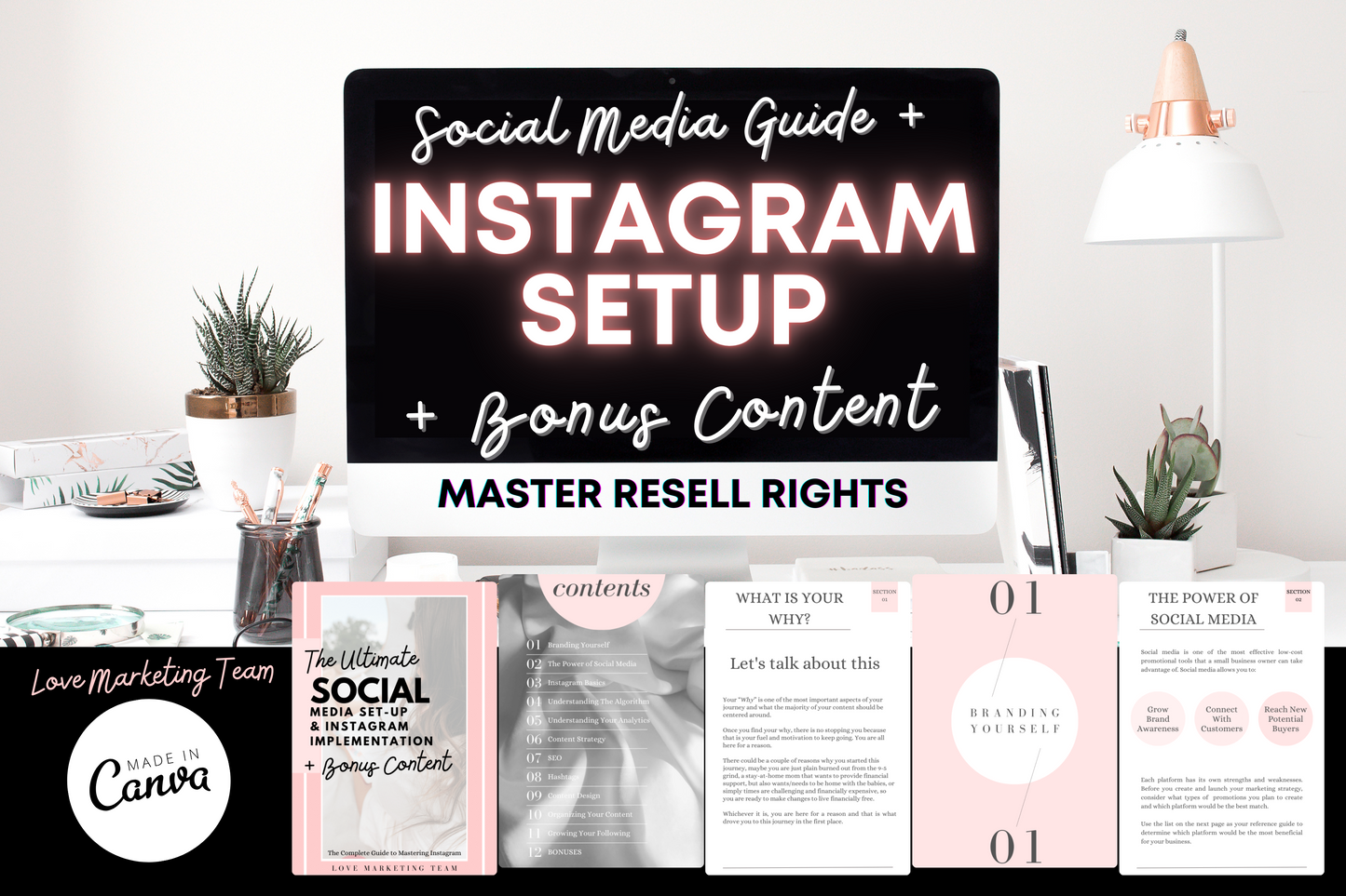 Ultimate Social Media Guide + Instagram Setup + Bonuses (72 pages)