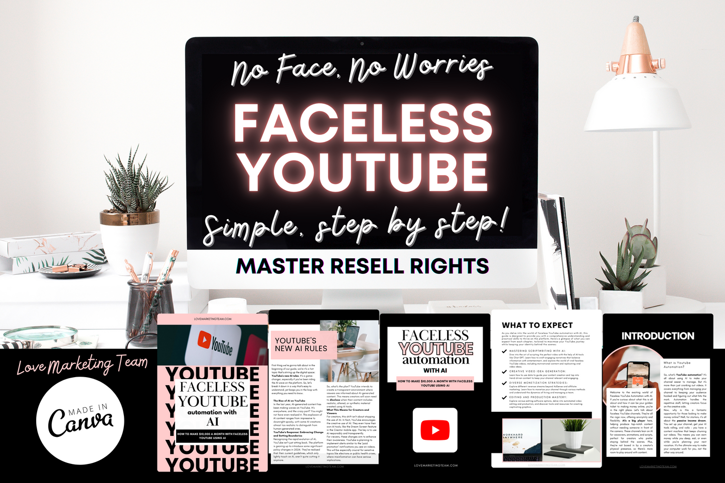 YouTube Faceless Success Guide (100 pages)