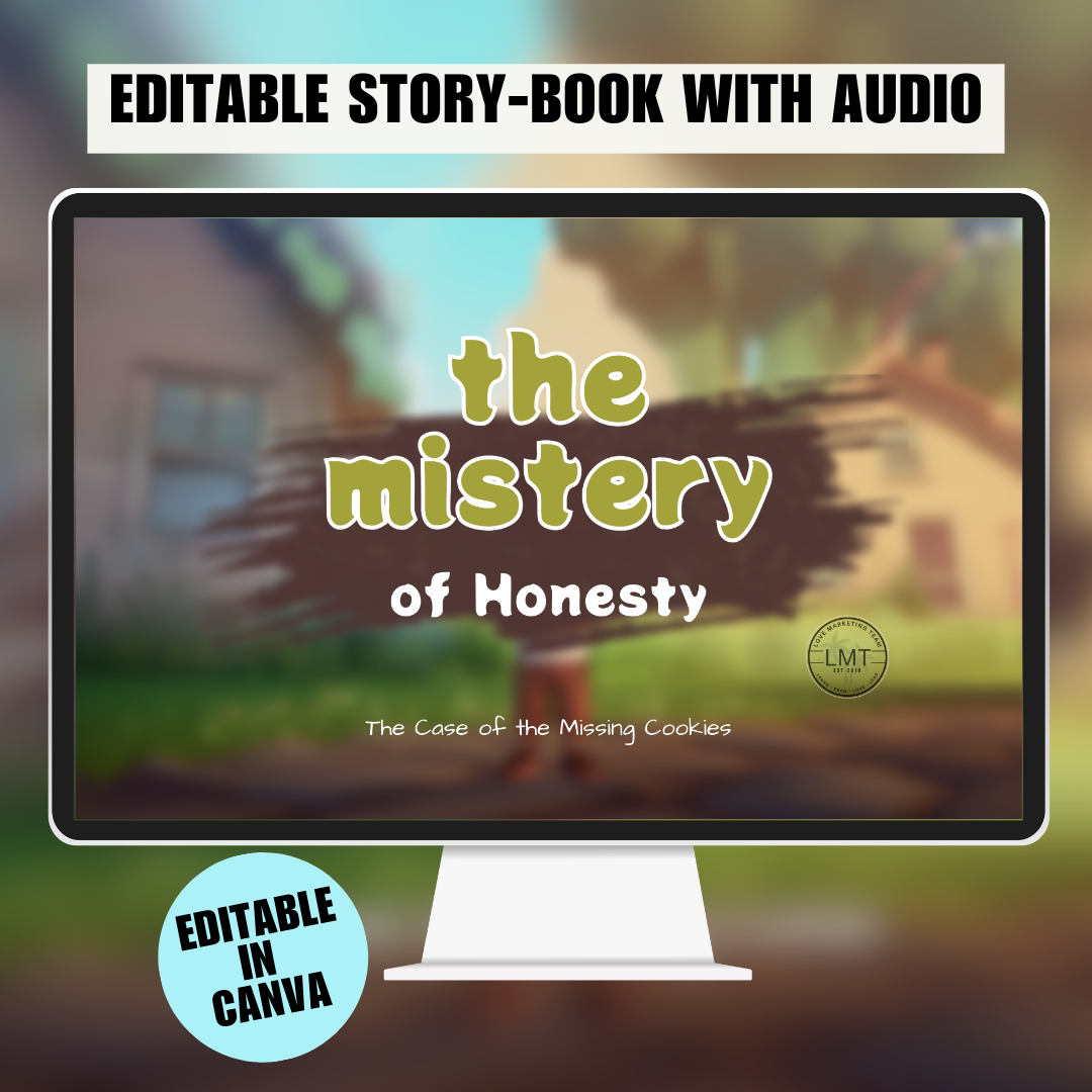 KIDS | "The Mystery of Honesty The Case of the Missing Cookies" | Editable Story-book with Audio | Canva Free