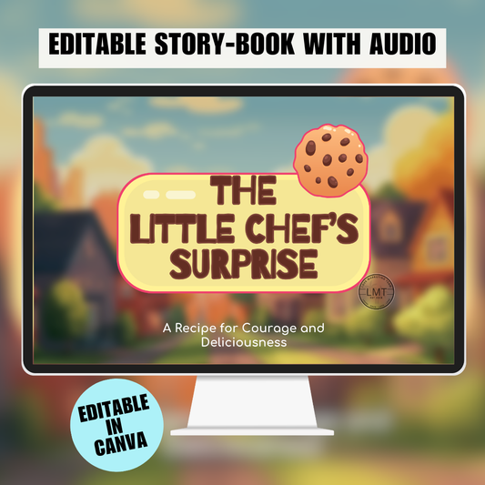 KIDS | "The Little Chef's Surprise A Recipe for Courage and Deliciousness" | Editable Story-book with Audio | Canva Free